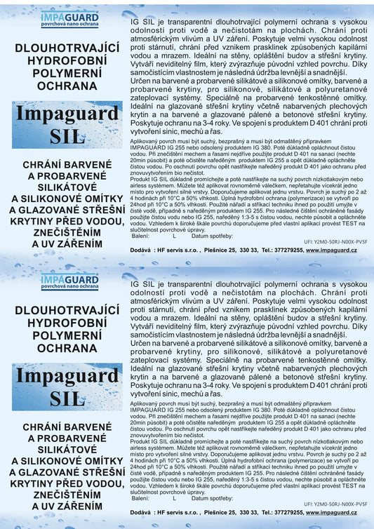 Impaguard SIL - ochrana silikonových a silikátových fasádních systémů