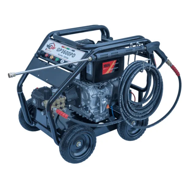 Gaspper GP3600PD Dieselový vysokotlaký čistič, s motorem Peggas 186F A, 8.9 HP, 248 bar/3 600 PSI