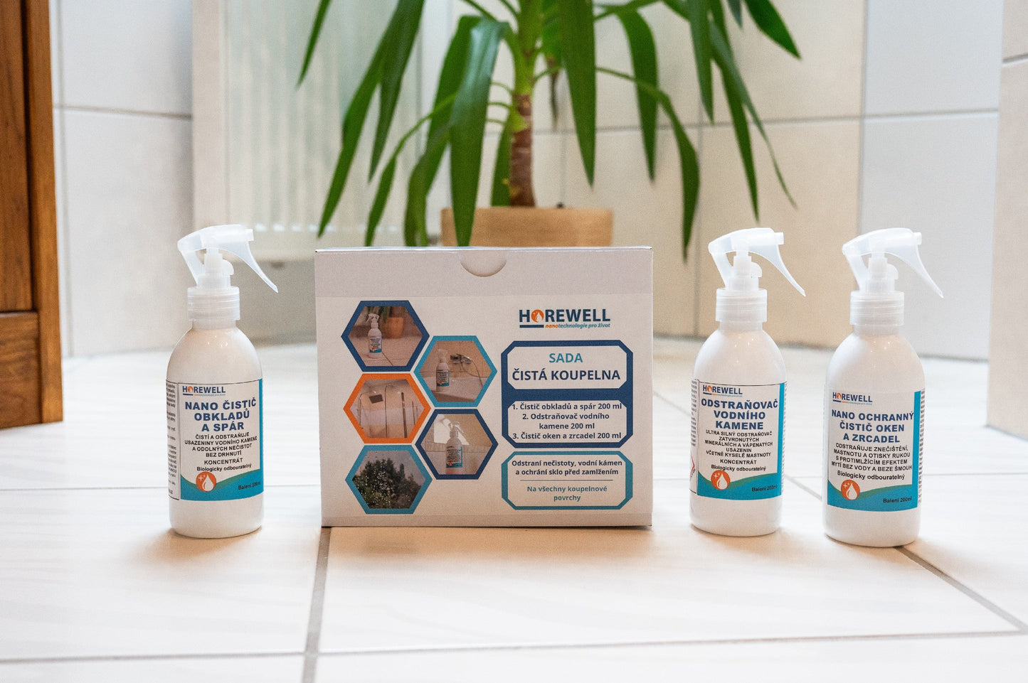 Sada čistá koupelna