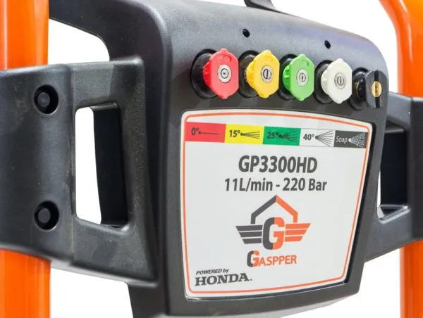 Gaspper GP3300HD benzínový vysokotlaký čistič, s motorem Honda, 5.5 HP, 220 bar/3.200 PSI