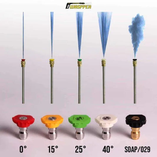 Sada trysek s různými úhly, vel. 040, připojení: 1/4" QC - M ( samec )