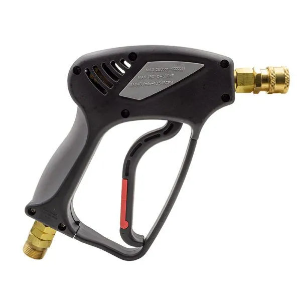 Vysokotlaká pistole krátká, se vstupem M22x1,5, výstup M / 1/4" QC - F