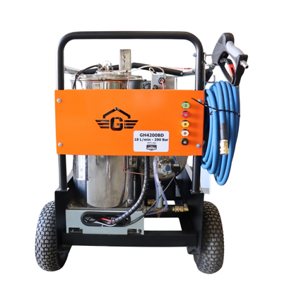 Gaspper GH4200BD Vysokotlaký čistič s ohřívačem vody až 150°C, Briggs & Stratton Vanguard, 290 barů/4200 PSI