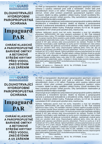 Impaguard PAR - ochrana všech paropropustných povrchů
