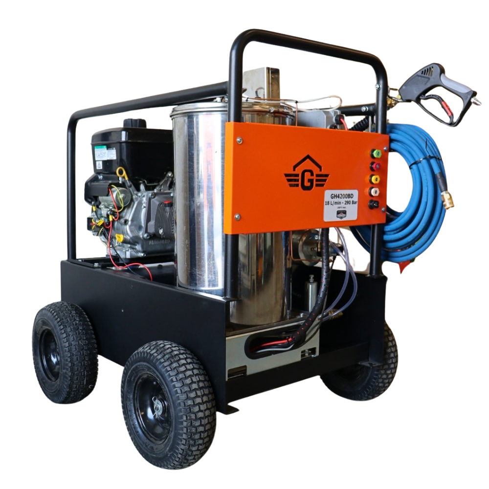 Gaspper GH4200BD Vysokotlaký čistič s ohřívačem vody až 150°C, Briggs & Stratton Vanguard, 290 barů/4200 PSI