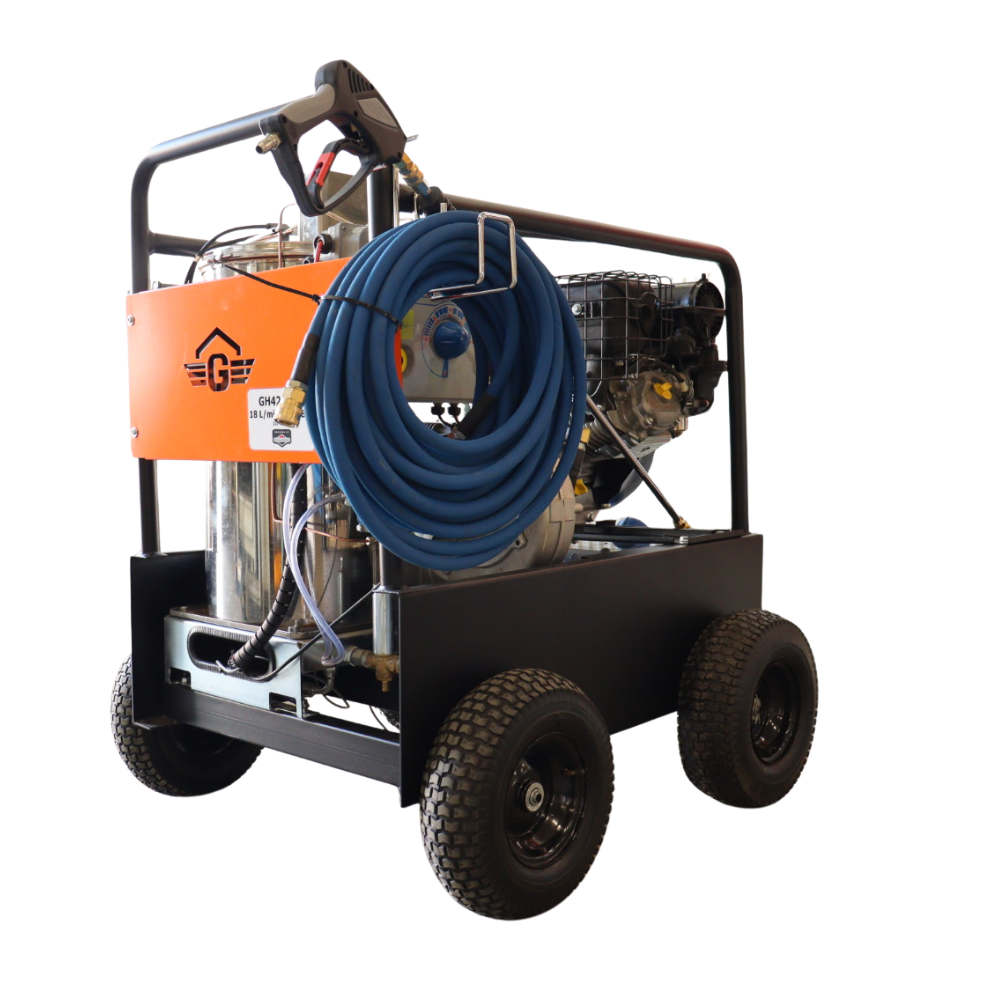 Gaspper GH4200BD Vysokotlaký čistič s ohřívačem vody až 150°C, Briggs & Stratton Vanguard, 290 barů/4200 PSI