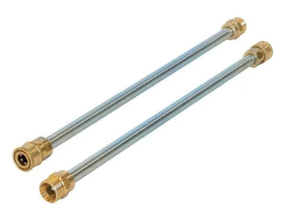 Prodlužovací nástavec z nerezové oceli 40cm, vstup M22x1.5 samice, výstup 1/4“- Quick connect samec