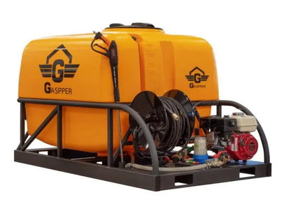 Premium benzínový vysokotlakový čistič GP1000, s motorem Honda, 6.5 HP, 3200 PSI/ 220 bar, s nádrží na vodu 1000L