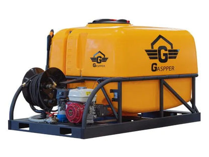 Premium benzínový vysokotlaký čistič GP500, s motorem Honda, 6.3 HP, 3200 PSI/ 220 bar, s nádrží na vodu 500L