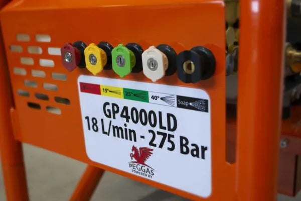 Gaspper GP4000LD benzínový vysokotlaký čistič, s motorem Peggas, 13.5 HP, 275 bar/4 000 PSI