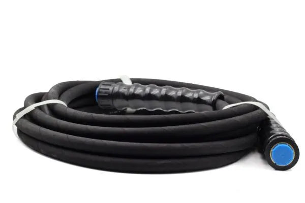 Vysokotlaká gumová hadice, připojení: 1/4″ M22x1,5-F1/4″, max. tlak 275 bar, vstupní teplota max. 60°C